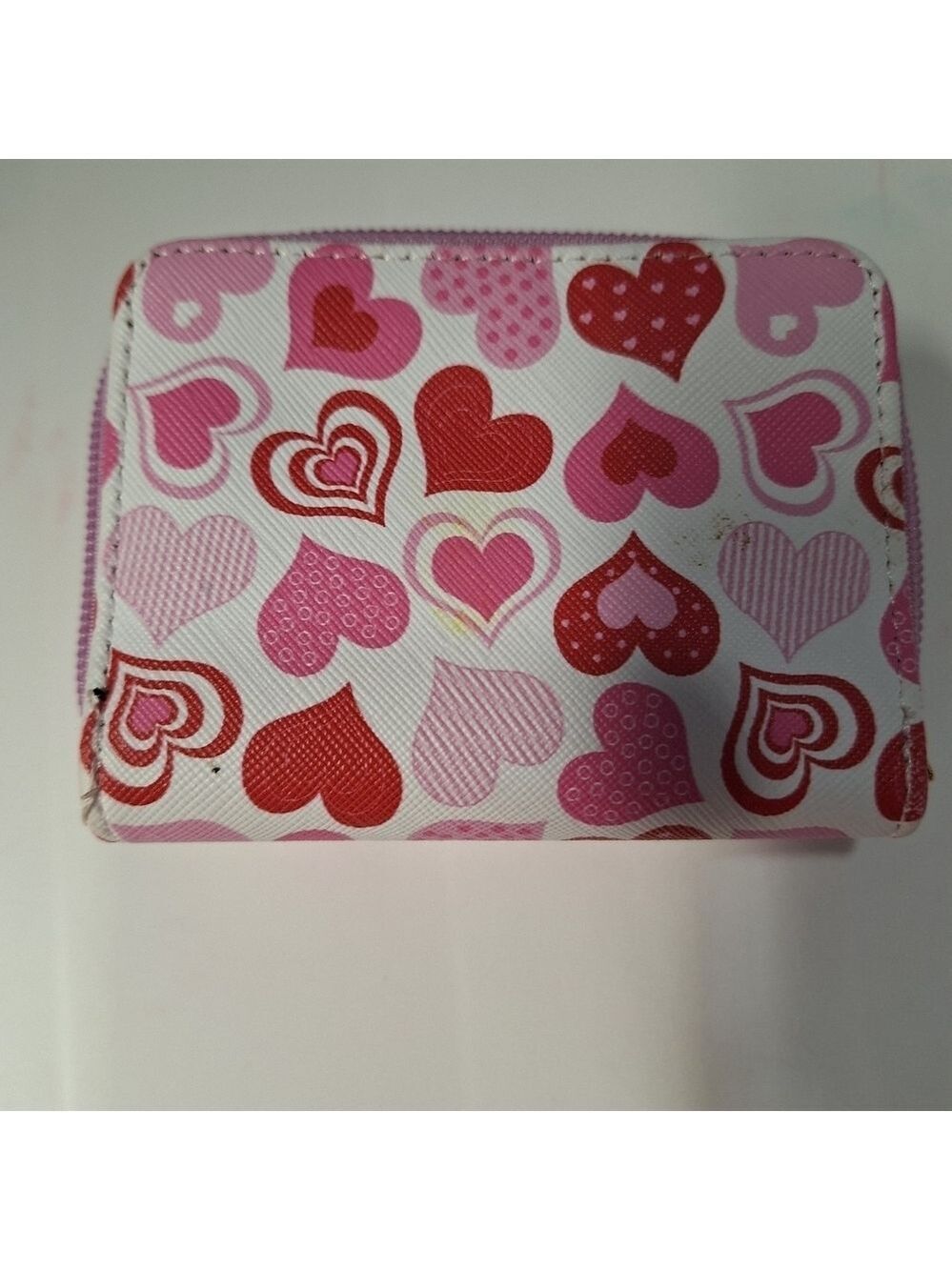Pink Red Heart Pattern Wallet - Picture 3 of 3